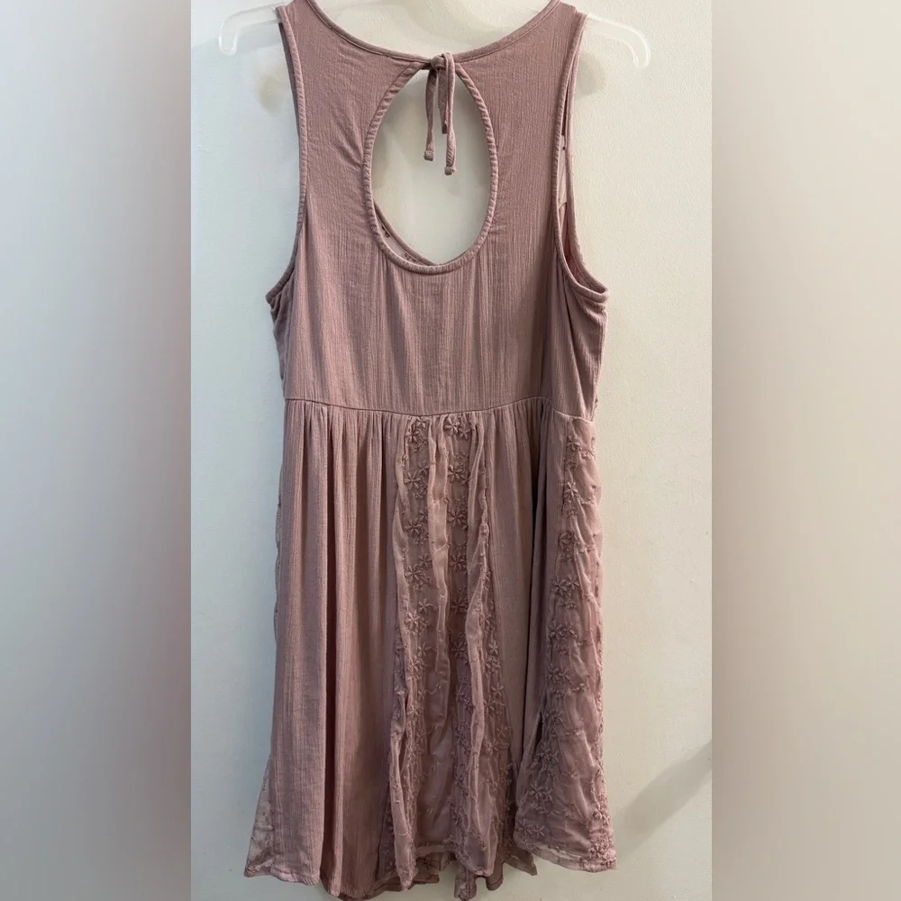 Abercrombie & Fitch Boho Embroidered Lace Mini Dress M - Picture 13 of 14